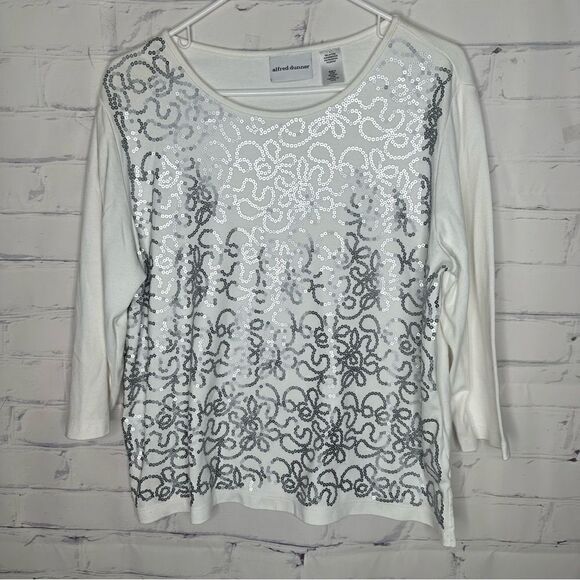Alfred Dunner large white top - Picture 1 of 6